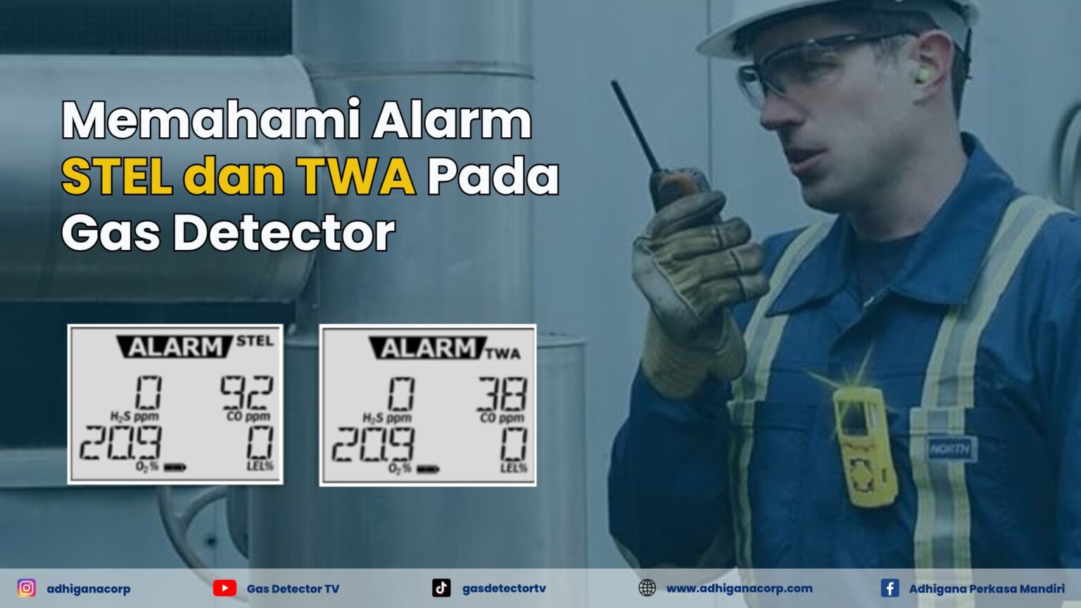 Apa yang Dimaksud Alarm STEL dan TWA Pada Gas Detector?