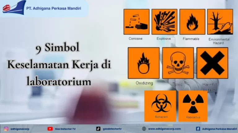 simbol keselamatan kerja di laboratorium