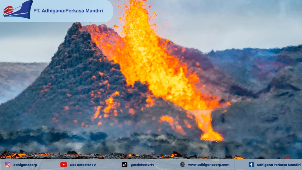 jenis gas beracun di gunung berapi