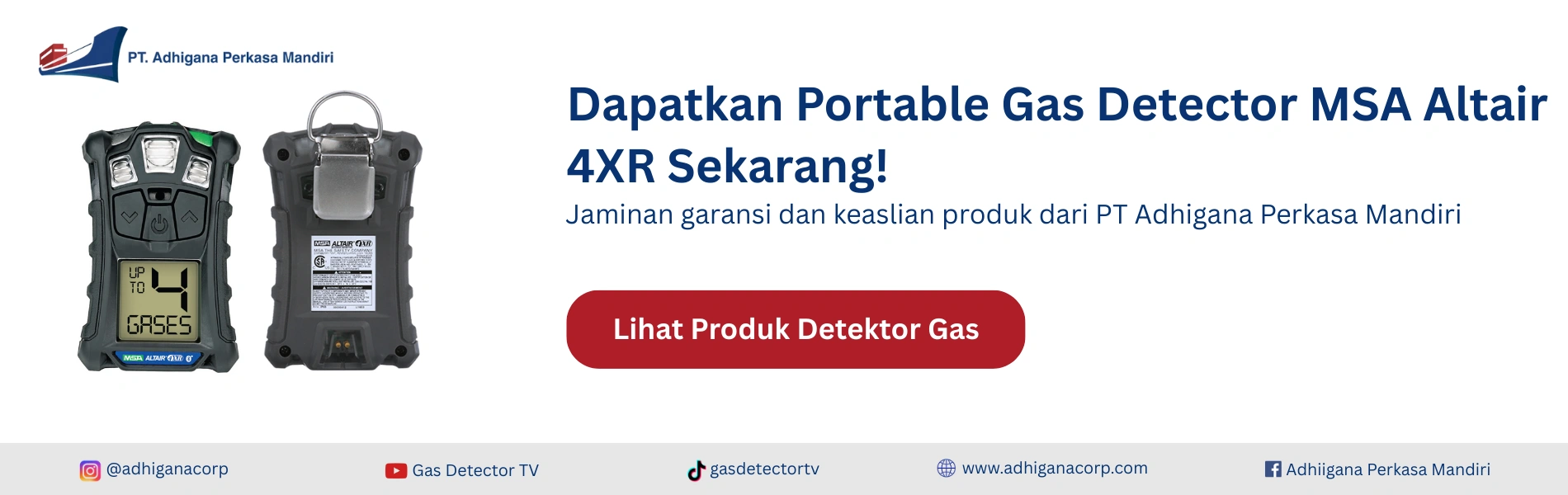 jual Gas Detector MSA Altair 4XR
