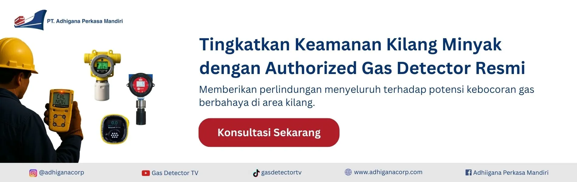 solusi gas detector industri kilang minyak