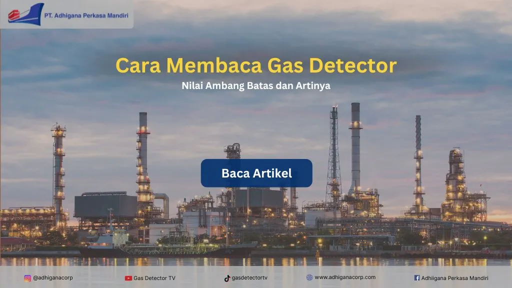 cara membaca gas detector