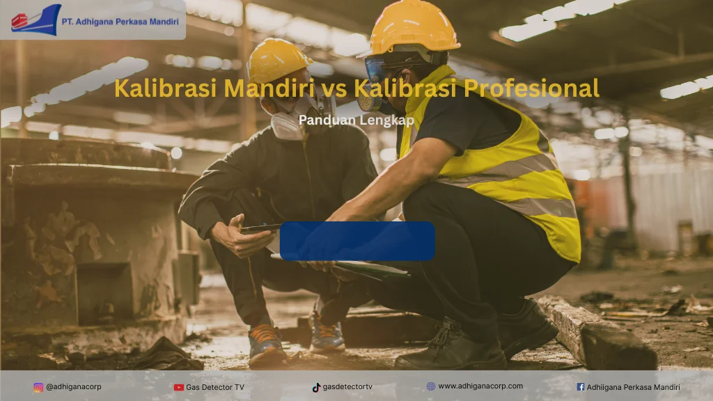 kalibrasi gas detector mandiri vs profesional